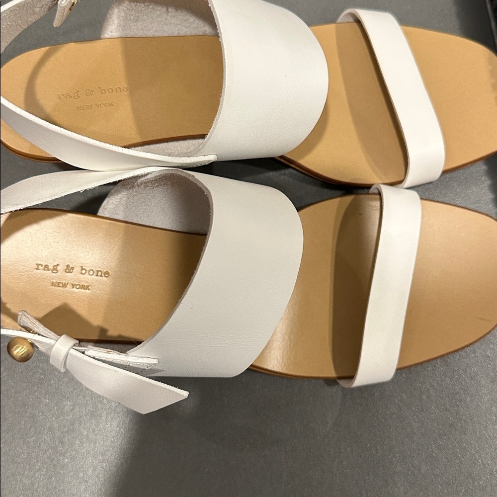 rag & bone White Sandals. - Picture 3 of 6
